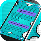 SMS Comic Message Pro Wow Theme иконка