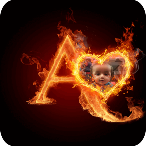 ikon Fire Text Photo frames