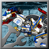 Repair! Dino Robot-T-rex cops icon