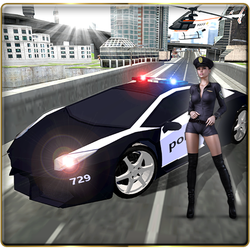 Real police car chasing: Driving simulator 2019 icon