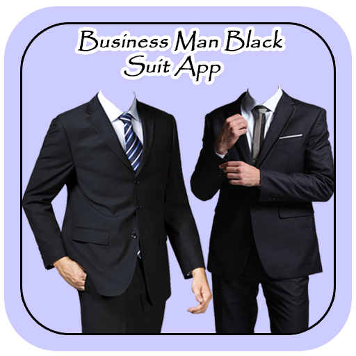 Business Man Black Suit App أيقونة