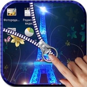 Paris Zipper Lock Screen आइकन