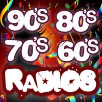 Música de los años 90s 80s 70s 60s. Radios retro