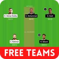Free Teams -My11Circle, Myteam11, BalleBaazi Teams