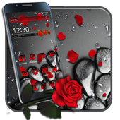 Crimson red rose Theme icon