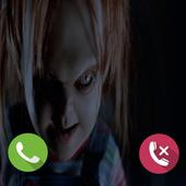 Fake Call Scary doll icon