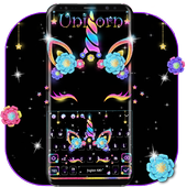 Night Star Sparkling Unicorn Keyboard icon