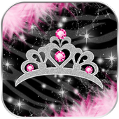 Hot Pink Zebra Locker Theme icon