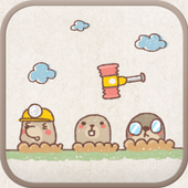 Mole game go sms theme icon