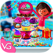 Baby Shower Cupcake Maker Game icon