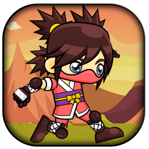 Cute Ninja Girl Adventure Free game icon