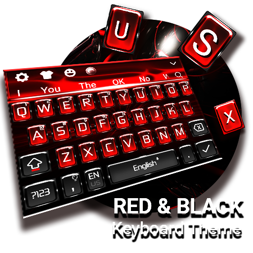 Red Black Keyboard icon