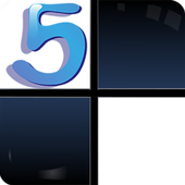 Piano tiles 5 white tiles icon