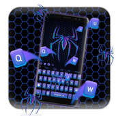 Unusual purple spider keyboard theme icon