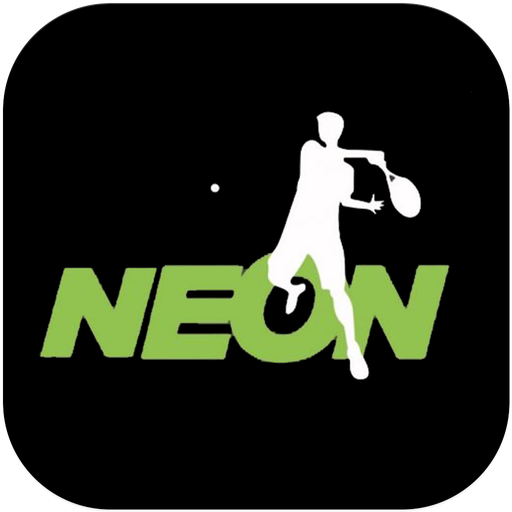 Neon sports academy icon