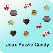 Jeux puzzle candy icon