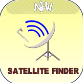 Satellite finder and locator icon