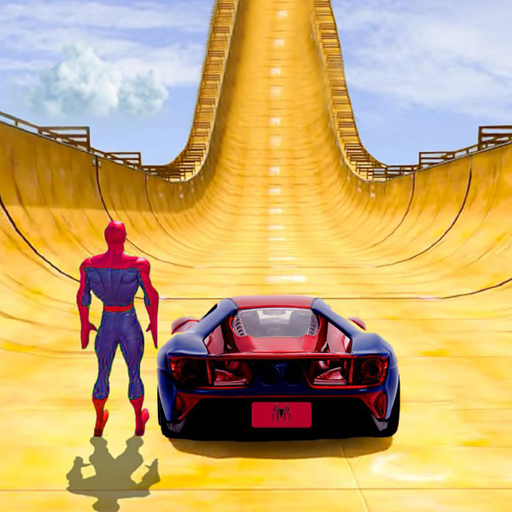 SuperHero: Mega Ramp Car Stunt icon