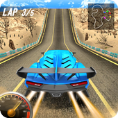 गाड़ी शहर दौड़ आइकन