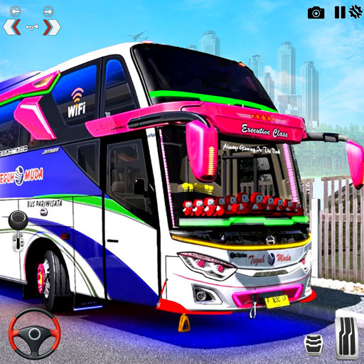 Offroad Coach Driving Bus Game icon