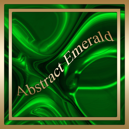 Abstract Emerald Go SMS theme icon