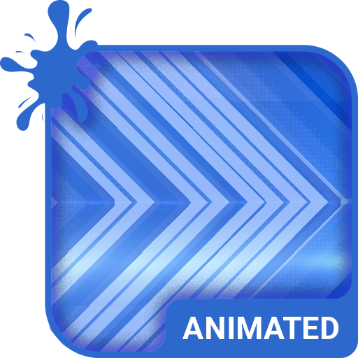 Blue Arrows Animated Keyboard + Live Wallpaper icon