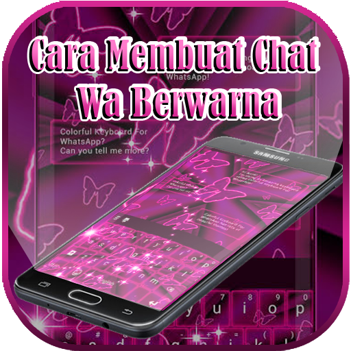 ikon Cara Membuat Chat WA Berwarna
