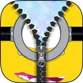 Yellow Zipper Lock Screen icon