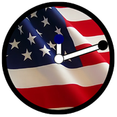 USA Flag Clock Widget icon