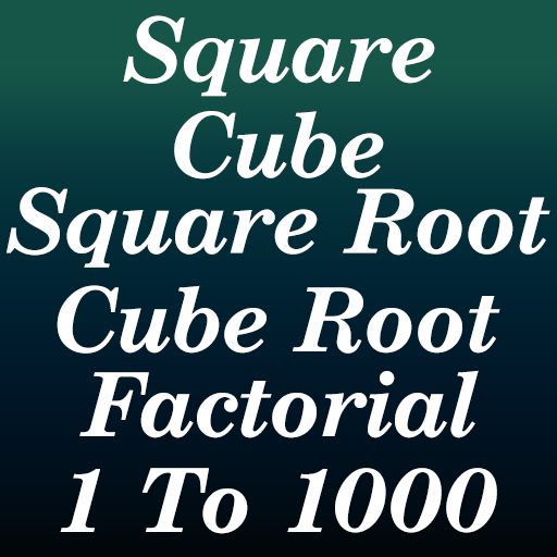 Square, Cube, Square-Root, Cube-Root &amp; Factorial icon