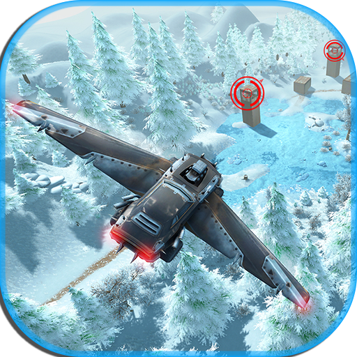Futuristic Flying Car Stunts Extreme Shooting Game icon