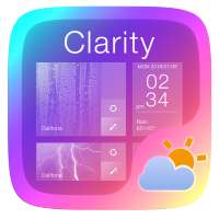 Clarity GO Weather Widget Theme on 9Apps