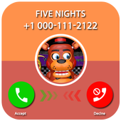 Call Five Nights Fredy Fake 2018 icon