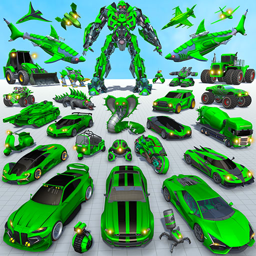 Shark Robot Car Game 3d icon