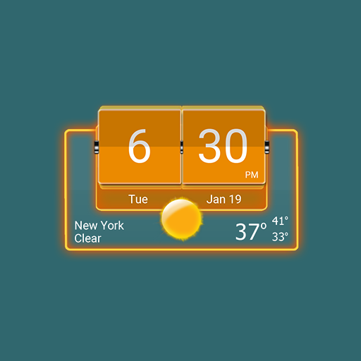 3D Flip Clock Theme Pack 05 icon