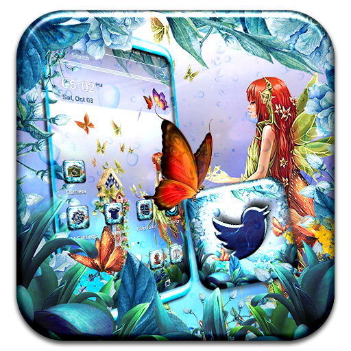 Fairy Butterfly Theme Launcher icon