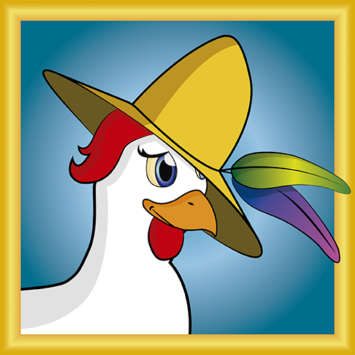 Chicken with hat icon