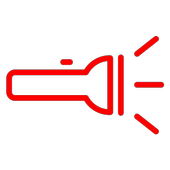 Screen Flashlight Red icon
