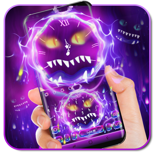 Neon Monster Clock keyboard icon