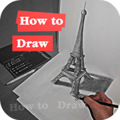 How to Draw the Eiffel Tower icon