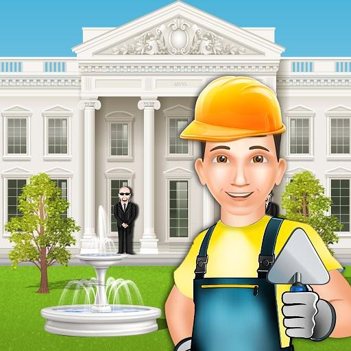 US President House Builder: Construction Simulator icon
