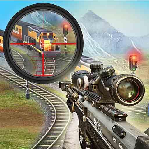 New Sniper 2019 : Train Shooting Free Game icon