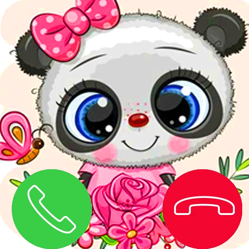 Talk To cute baby panda Call Simulator icon