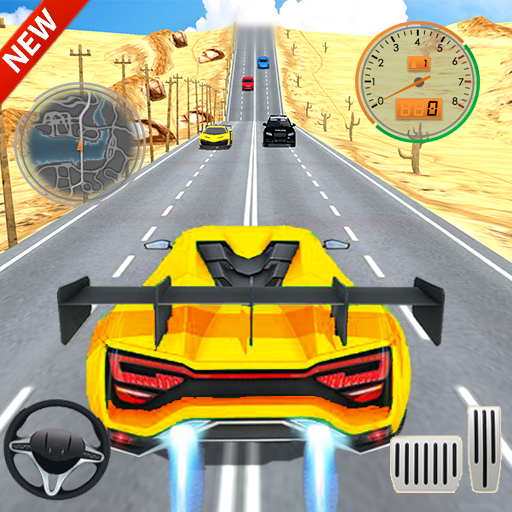 Samochód Wyścigi w Szybki Autostrada ruch drogowy icon