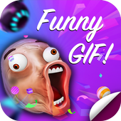 Funny Gif Stickers For WhatsApp icon