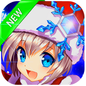 Anime Girls Christmas Wallpaper New icon