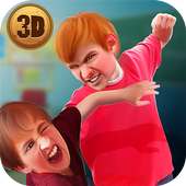 School Boy Fighting Game - King of Chaos