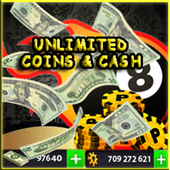 Coins &amp; Rewards 8 ball pool PRANK icon
