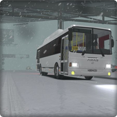 Bus Driving Snowy Mountains icon