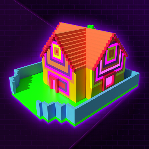 Glow House Voxel - Light Brite, Neon Draw &amp; Color icon
